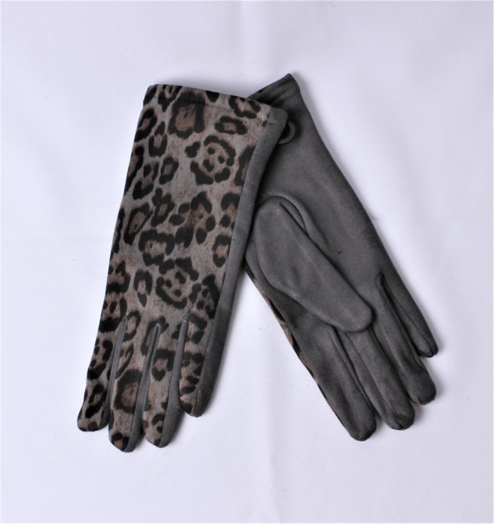 Shackelford ladies animal print glove grey Style; S/LK4853 image 0